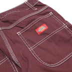 DICKIES Womens Regular Maroon Straight Denim W24 L30 Carpenter Workwear Zip