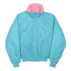 COLUMBIA Womens Blue & Pink Reversible Zip Jacket L Polyester Lightweight Casual