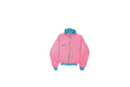 COLUMBIA Womens Blue & Pink Reversible Zip Jacket L Polyester Lightweight Casual