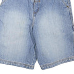 JOHN DEERE Mens Denim Blue Casual Shorts M W28 Workwear Carpenter Style