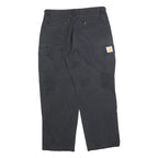 CARHARTT Womens Cotton Blend Black Regular Cargo Trousers W30 L27 Casual
