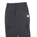 CARHARTT Womens Cotton Blend Black Regular Cargo Trousers W30 L27 Casual