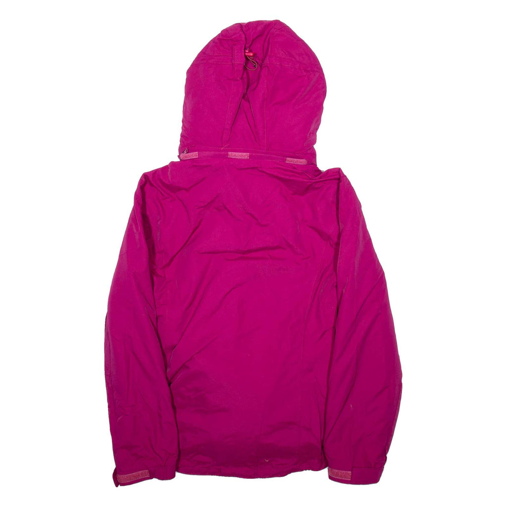 KANGAROOS Womens Rain Coat Purple Hooded M