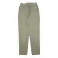 EDDIE BAUER Womens Slim Fit Jeans Beige Denim W26 L32 Classic Zip Pockets