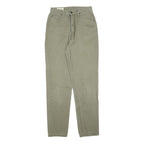 EDDIE BAUER Womens Slim Fit Jeans Beige Denim W26 L32 Classic Zip Pockets