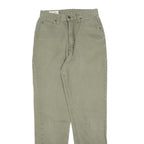 EDDIE BAUER Womens Slim Fit Jeans Beige Denim W26 L32 Classic Zip Pockets