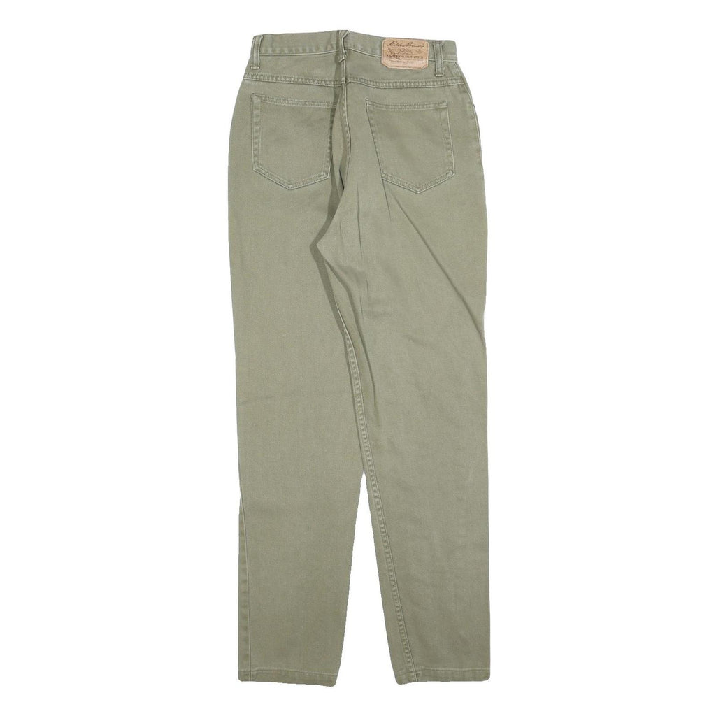 EDDIE BAUER Womens Slim Fit Jeans Beige Denim W26 L32 Classic Zip Pockets