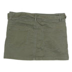 RSQ Womens Green Cotton Blend Mini Skirt Belted Casual Stretch M