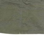 RSQ Womens Green Cotton Blend Mini Skirt Belted Casual Stretch M