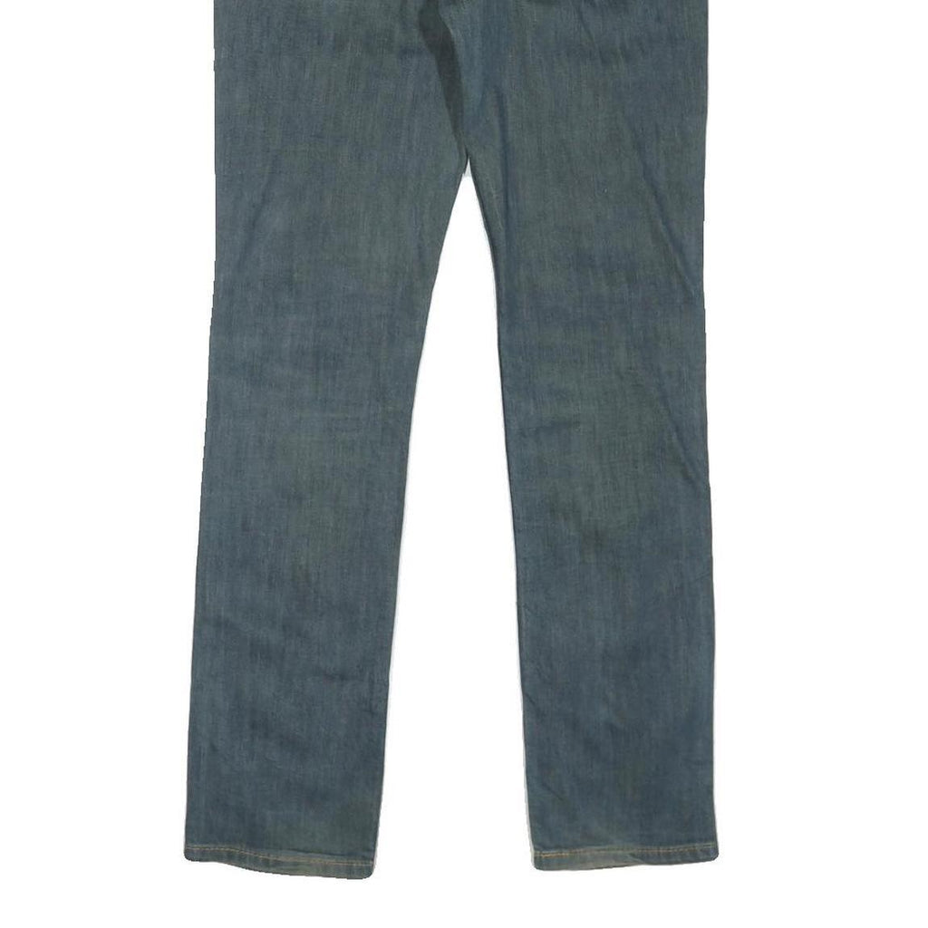 LEVI'S Womens Jeans Blue Regular Straight Denim Medium W32 L31 Unofficial Print