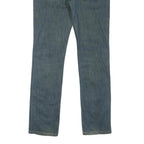 LEVI'S Womens Jeans Blue Regular Straight Denim Medium W32 L31 Unofficial Print