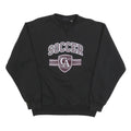 PENNANT Mens Black Soccer Crew Neck M Cotton Blend Casual Sweatshirt