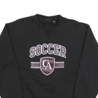 PENNANT Mens Black Soccer Crew Neck M Cotton Blend Casual Sweatshirt