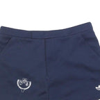 ADIDAS Womens Navy Casual Cotton Blend Shorts M W30 Logo Embroidery
