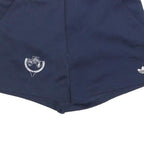 ADIDAS Womens Navy Casual Cotton Blend Shorts M W30 Logo Embroidery