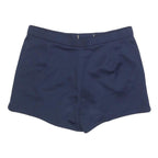 ADIDAS Womens Navy Casual Cotton Blend Shorts M W30 Logo Embroidery