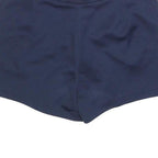 ADIDAS Womens Navy Casual Cotton Blend Shorts M W30 Logo Embroidery
