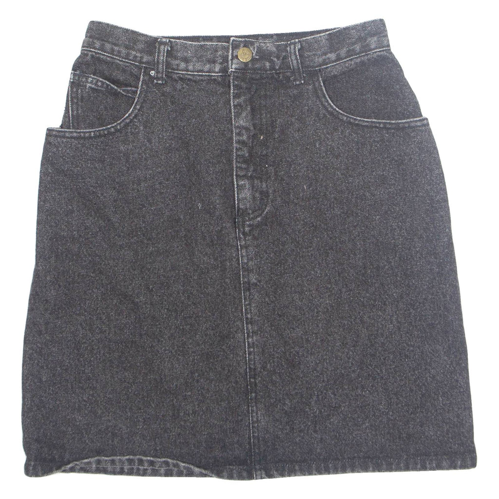 GUESS Womens Straight Skirt Black Short Denim S