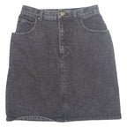GUESS Womens Straight Skirt Black Short Denim S