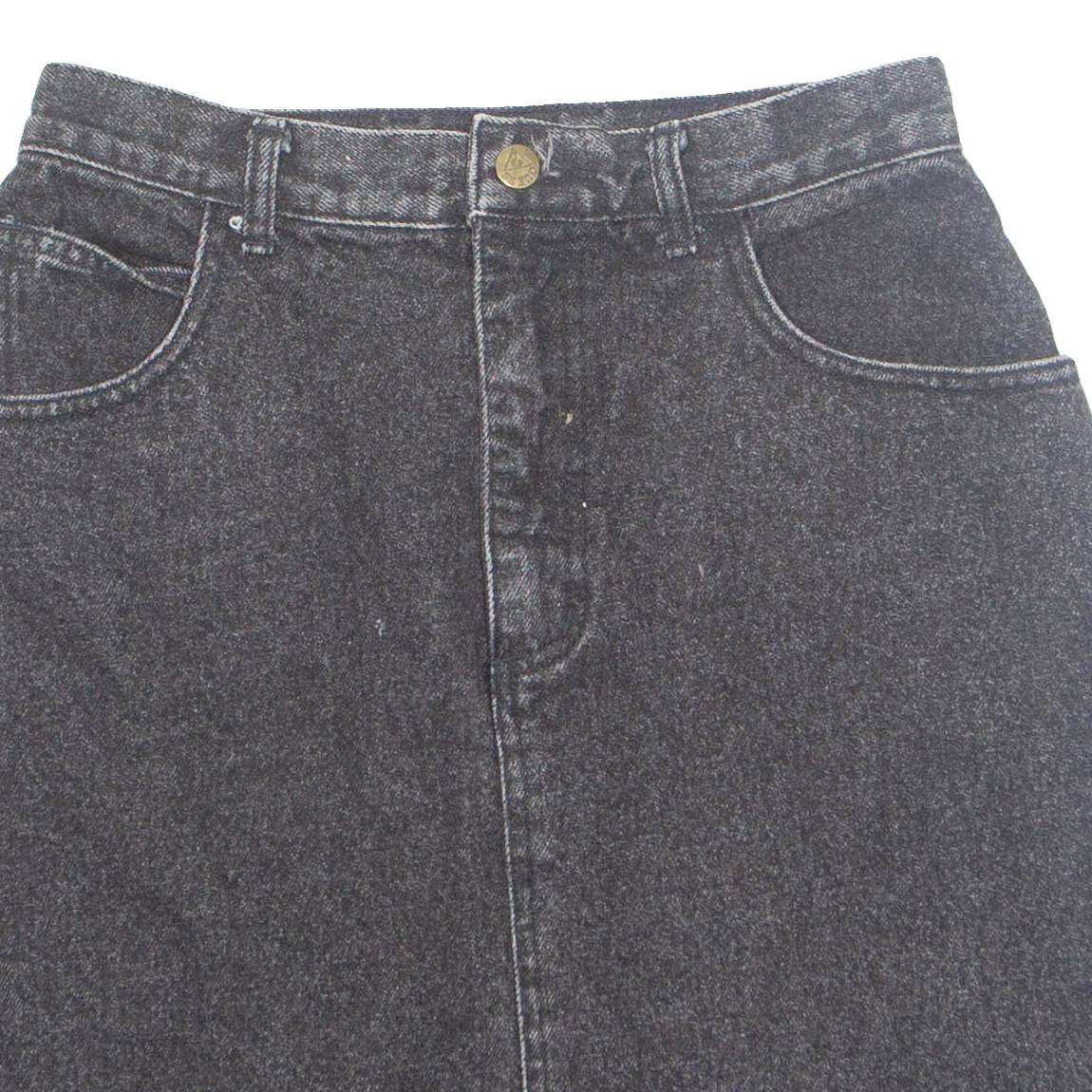 GUESS Womens Straight Skirt Black Short Denim S