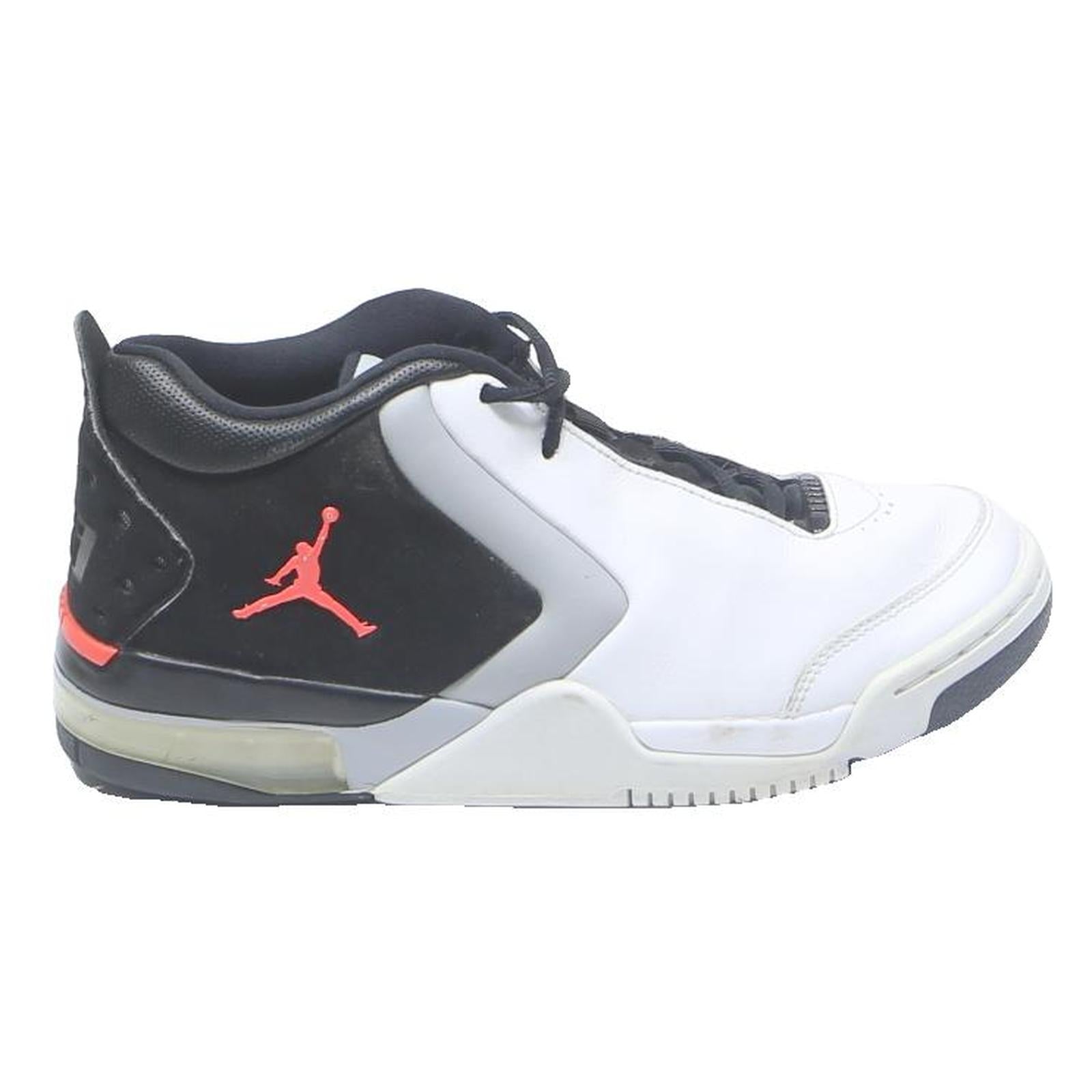 JORDAN Jumpman Boys Leather Trainers UK 6 Black & White Basketball Skate