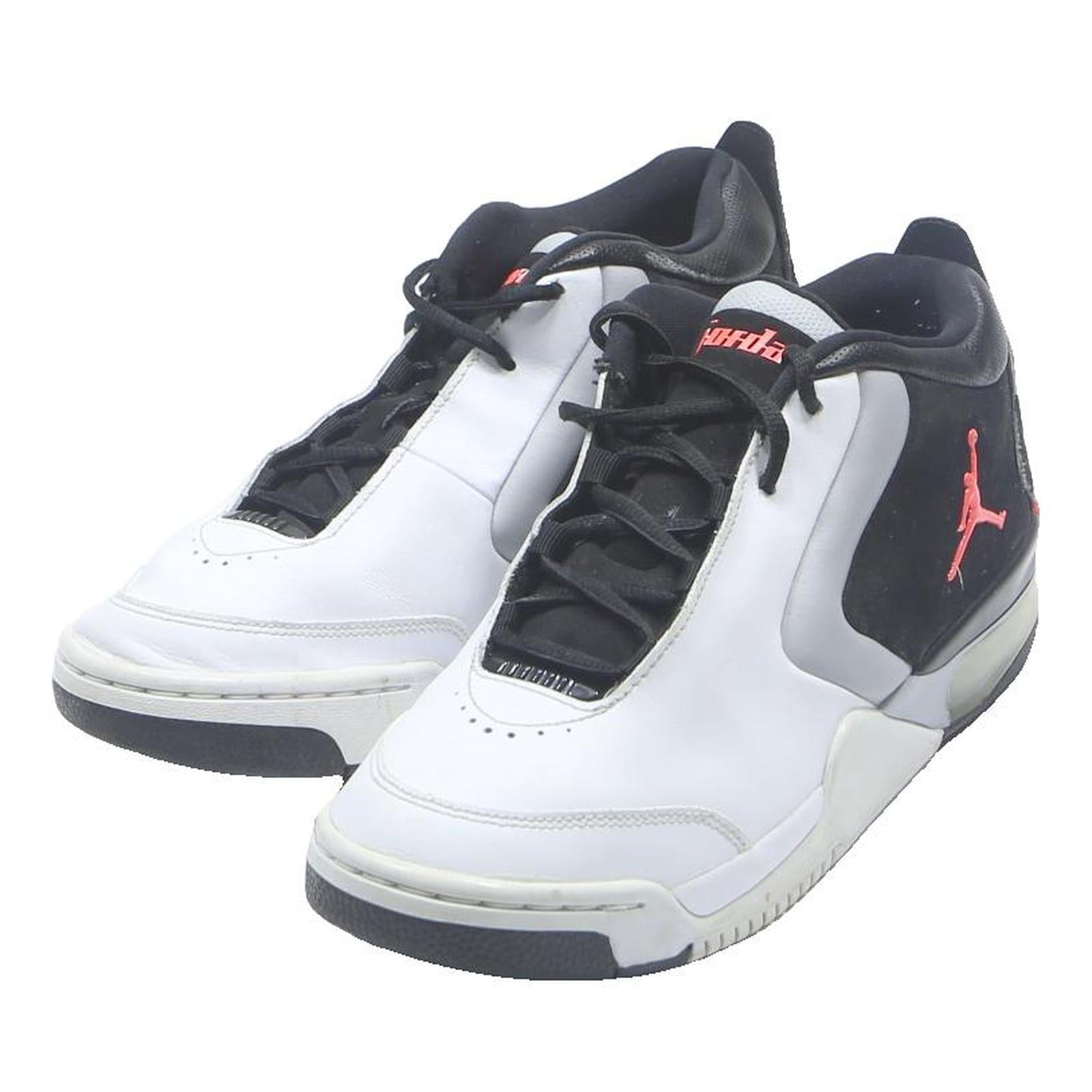 JORDAN Jumpman Boys Leather Trainers UK 6 Black & White Basketball Skate