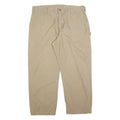 CARHARTT Mens Cotton Blend Beige Regular Fit Straight Leg Trousers W40 L30
