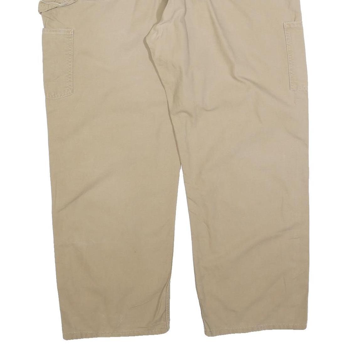 CARHARTT Mens Cotton Blend Beige Regular Fit Straight Leg Trousers W40 L30