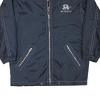 MERYLL Womens Navy Blue Reversible Zip Jacket M Polyester Blend Plain Casual