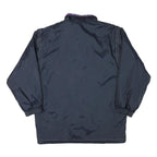 MERYLL Womens Navy Blue Reversible Zip Jacket M Polyester Blend Plain Casual