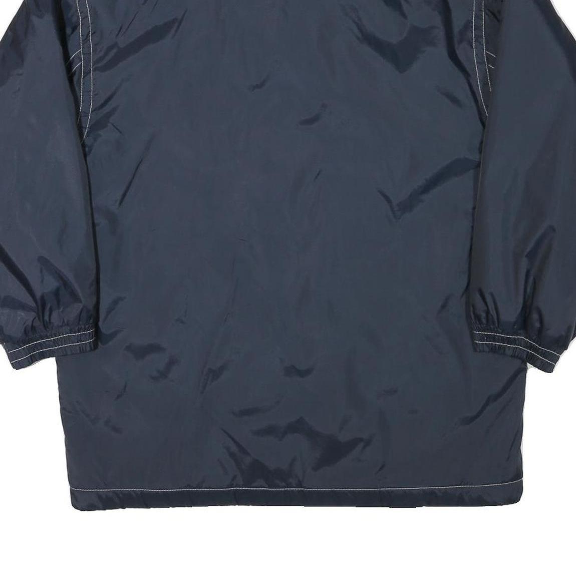 MERYLL Womens Navy Blue Reversible Zip Jacket M Polyester Blend Plain Casual