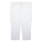 BARBOUR Womens Trousers White Regular Tapered W37 L26