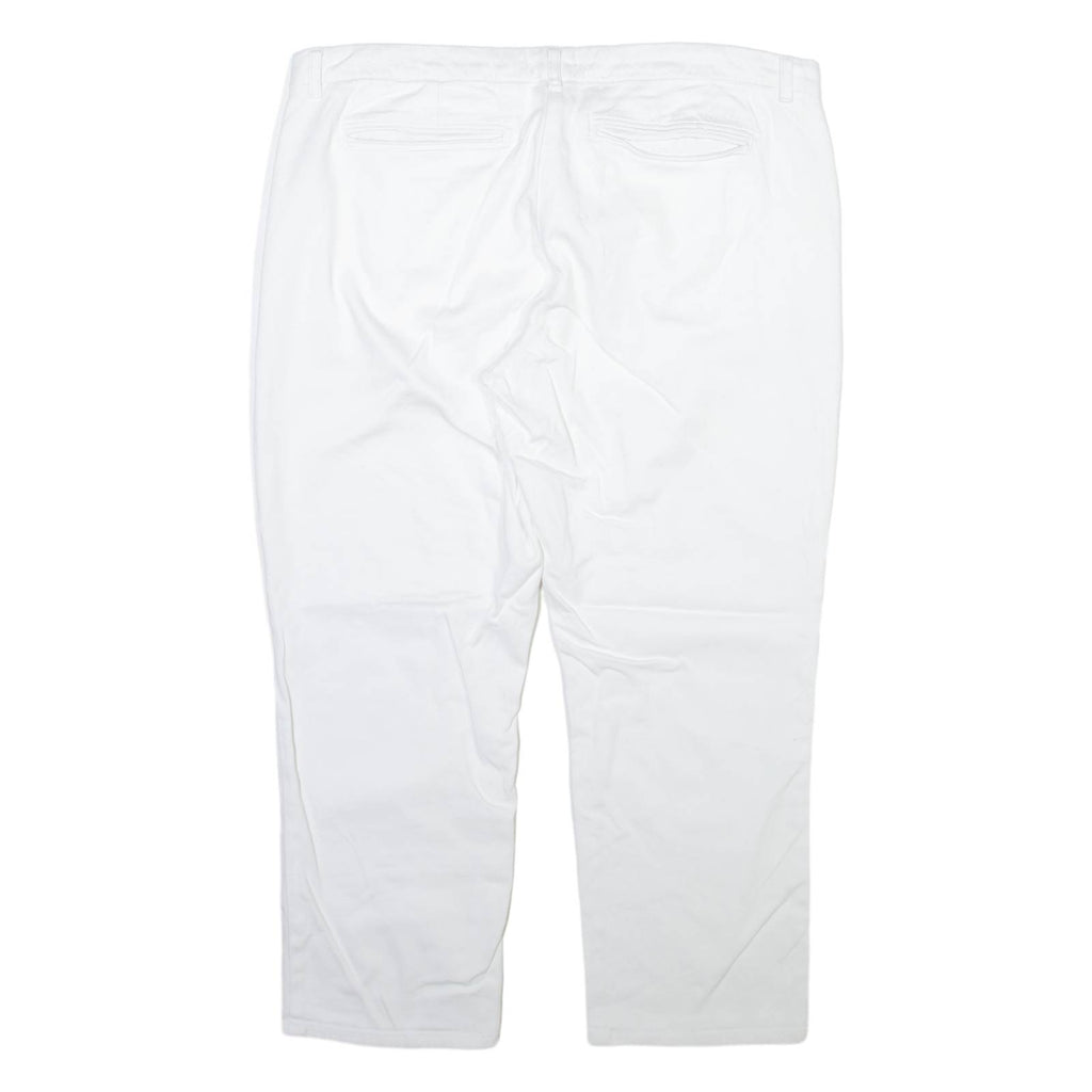 BARBOUR Womens Trousers White Regular Tapered W37 L26