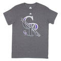 MAJESTIC Colorado Rockies Mens T-Shirt Grey USA S