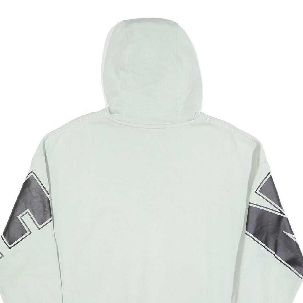 NIKE Mens White Hoodie M Cotton Blend Large IK Logo Pullover Casual