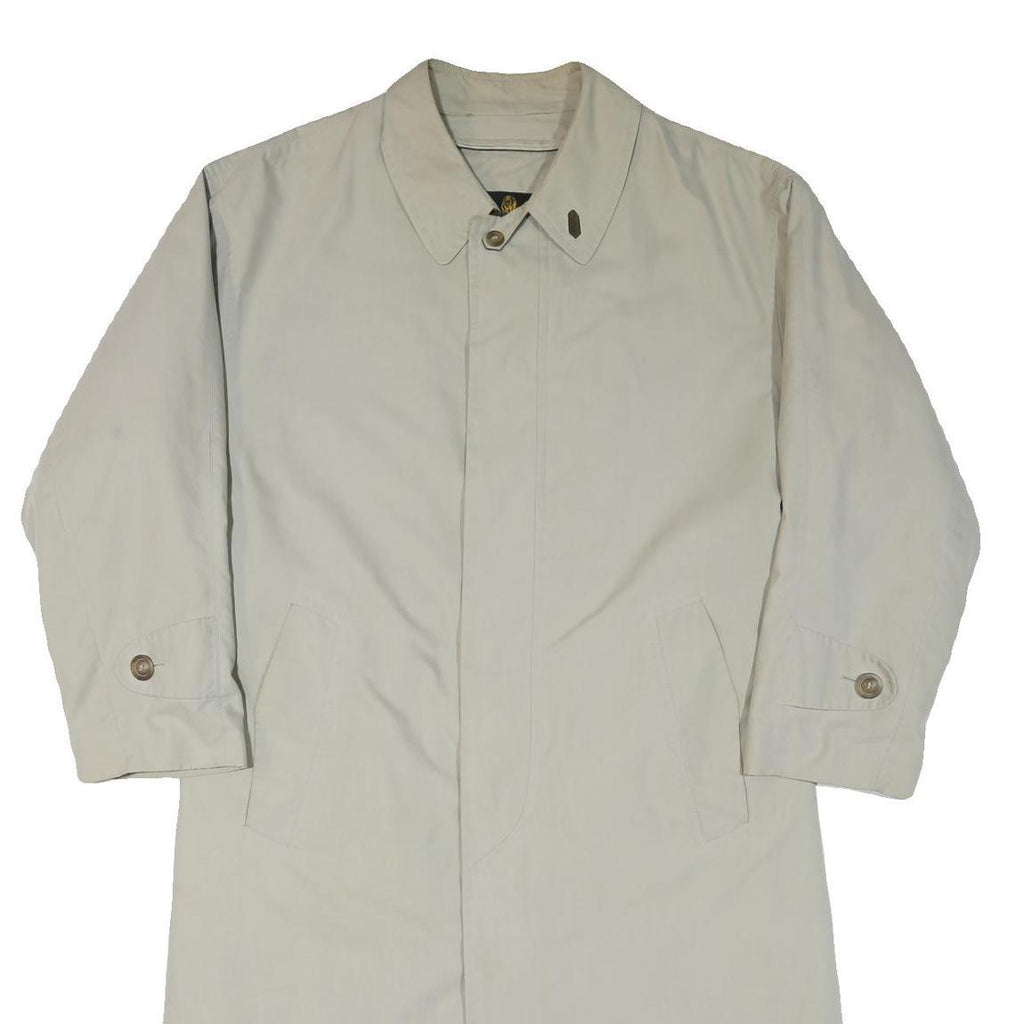 BUGATTI Mens Beige Button Jacket XL Polyester Blend Classic Outerwear