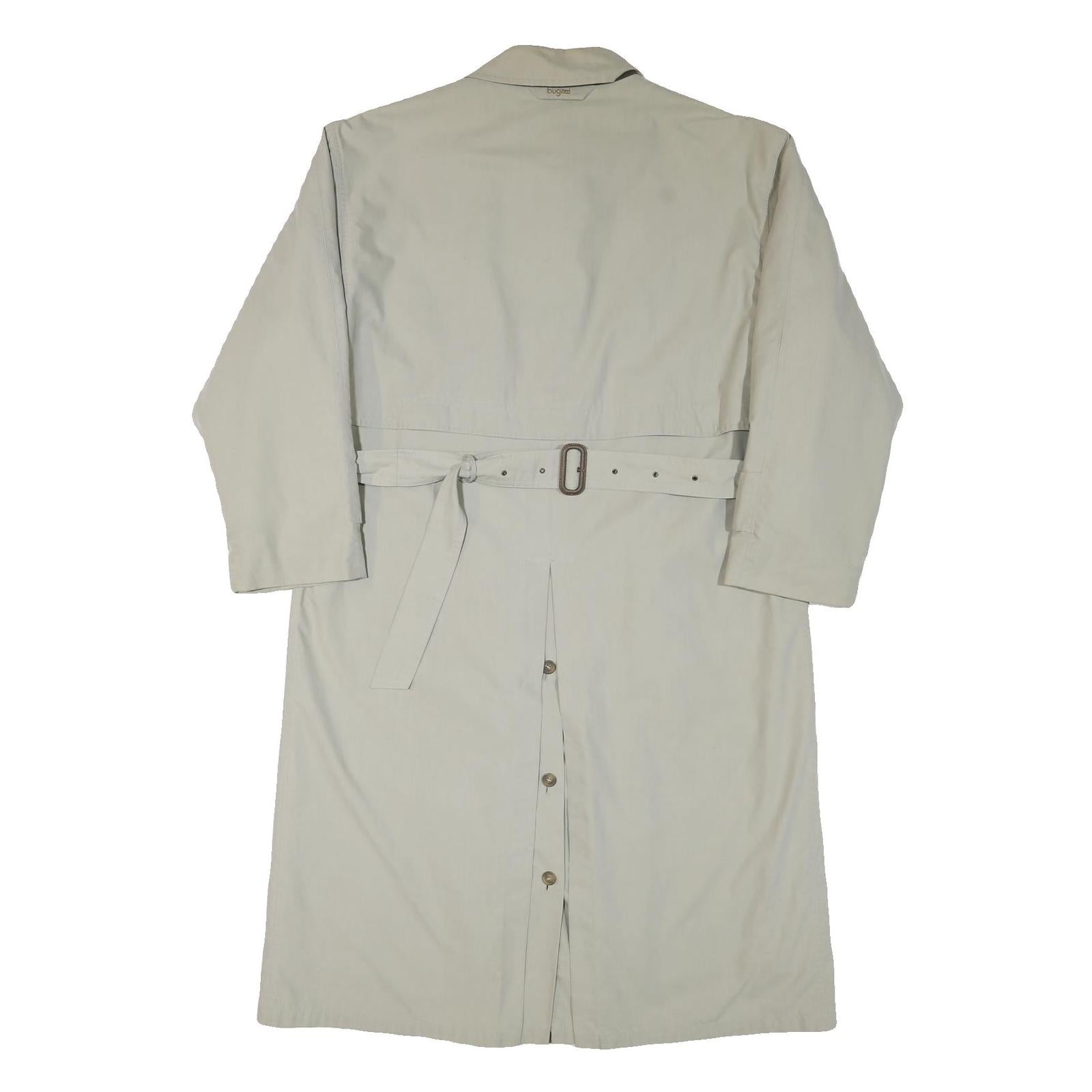 BUGATTI Mens Beige Button Jacket XL Polyester Blend Classic Outerwear