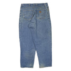 CARHARTT Mens Regular Fit Straight Leg Denim Light Blue Jeans W36 L30 Classic