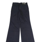 LEE COOPER Womens Cotton Navy Fit Regular Wide-Leg Trousers W26 L35