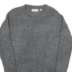 BLUE MOTION Womens Grey Plain Pullover Basic Knit Jumper S Acrylic Blend Soft