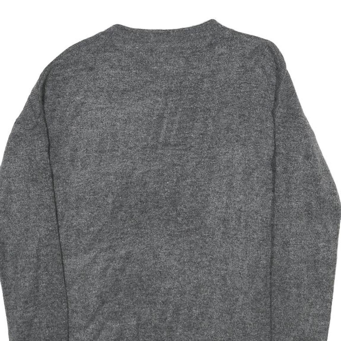 BLUE MOTION Womens Grey Plain Pullover Basic Knit Jumper S Acrylic Blend Soft