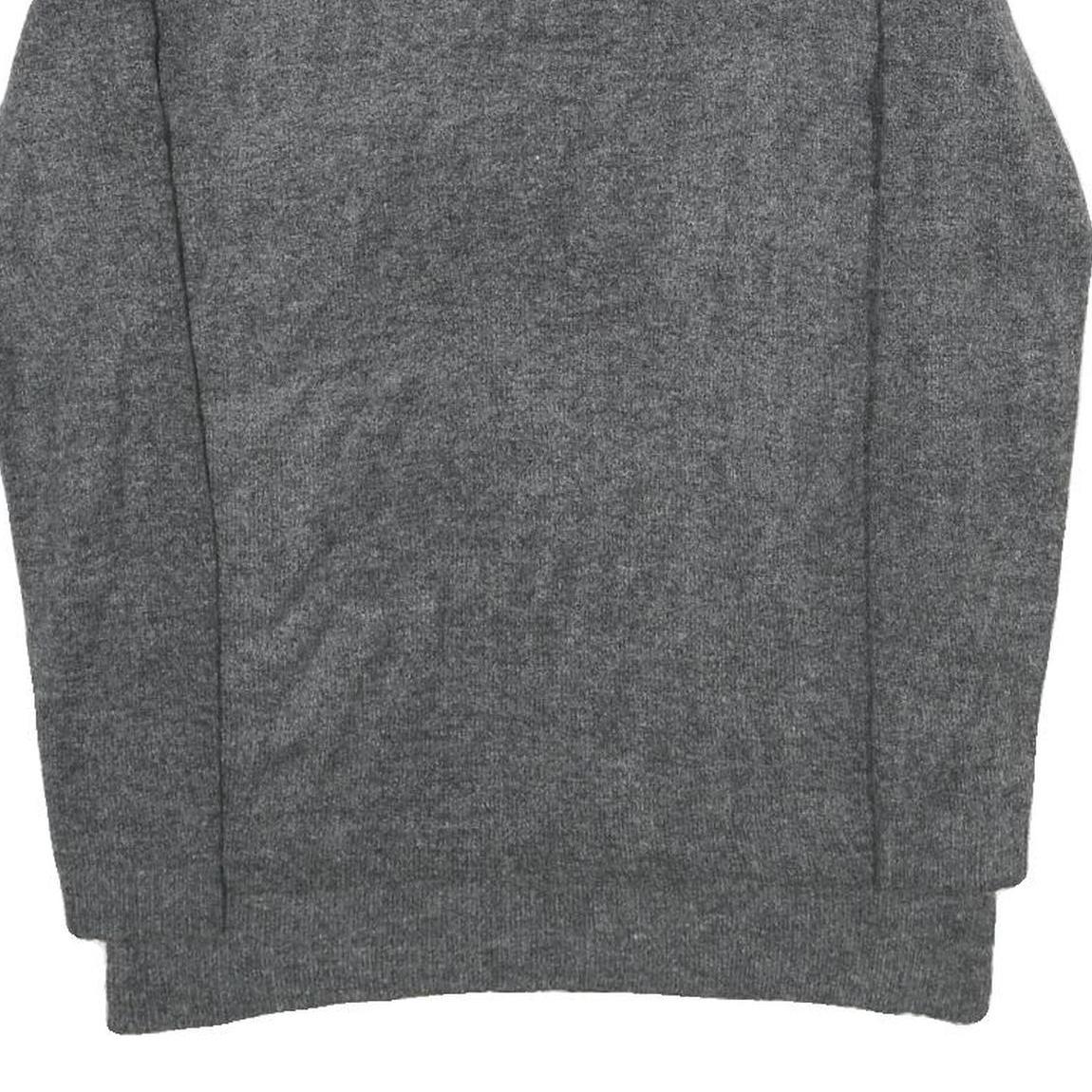 BLUE MOTION Womens Grey Plain Pullover Basic Knit Jumper S Acrylic Blend Soft