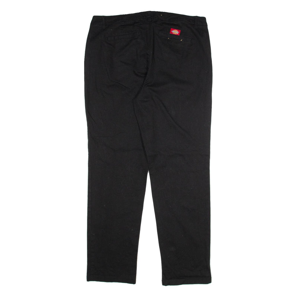 DICKIES Womens Trousers Black Regular Straight W36 L31