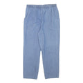 CASCADE Womens Jeans Blue Relaxed Straight Denim Light W29 L25 Elastic Waistband