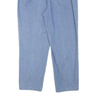CASCADE Womens Jeans Blue Relaxed Straight Denim Light W29 L25 Elastic Waistband