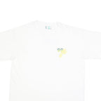 JOSTENS Mens White Graphic T-Shirt XL Short Sleeve Crew Neck Cotton Blend