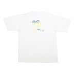 JOSTENS Mens White Graphic T-Shirt XL Short Sleeve Crew Neck Cotton Blend