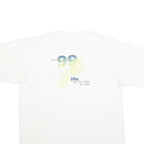 JOSTENS Mens White Graphic T-Shirt XL Short Sleeve Crew Neck Cotton Blend