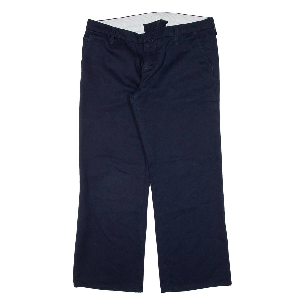 CARHARTT Womens Trousers Blue Relaxed Straight W35 L27