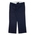 CARHARTT Womens Trousers Blue Relaxed Straight W35 L27